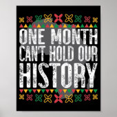 一カ月は黒人歴史を持てない ポスター (正面)