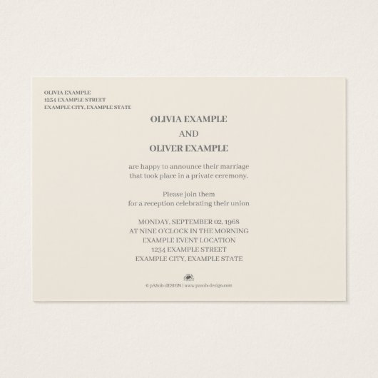 一キスをする結婚色の夫婦 (裏面)