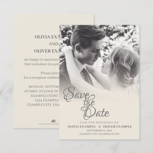 一キスをする結婚色の夫婦 (正面/裏面)