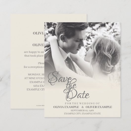 一キスをする結婚色の夫婦 (正面/裏面)