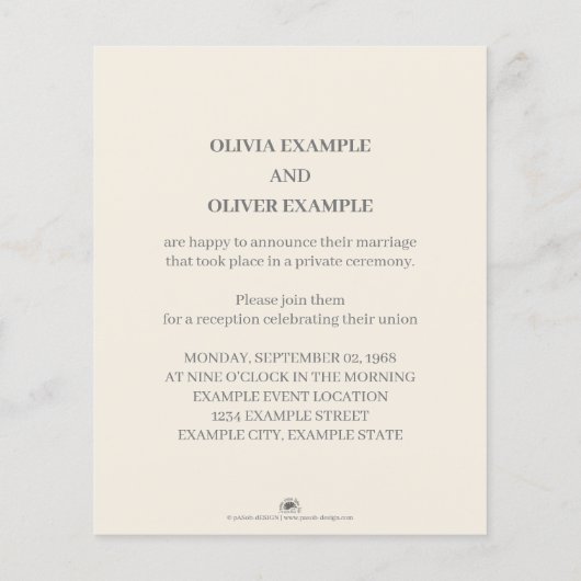 一キスをする結婚色の夫婦 (裏面)