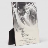 一キスをする結婚色の夫婦 フォトプラーク (側面)