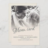 一キスをする結婚色の夫婦 メニュー (正面/裏面)