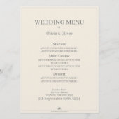 一キスをする結婚色の夫婦 メニュー (裏面)