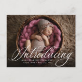 一クラシック枚の写真を紹介スクリプト誕生 案内ポストカード (正面)