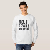 一クレーン運転士労働者建築場 Tシャツ (正面フル)