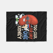 一クールつの腎臓移植腎疾患に対してのみ フリースブランケット (正面(横))