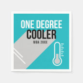 一クール度モダンパーソナライズされた卒業 スタンダードカクテルナプキン (正面)