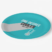 一クール度モダンパーソナライズされた卒業 ペーパープレート (アングル)