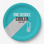 一クール度モダンパーソナライズされた卒業 ペーパープレート (正面)