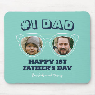 一クール番パパカスタム写真初日 マウスパッド