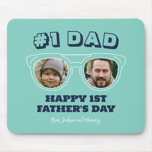 一クール番パパカスタム写真初日 マウスパッド (正面)