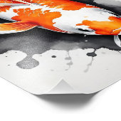 一コイ書道スタイル フォトプリント            (角)