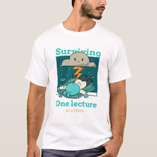 一コマずつなんとか生き残る 大変な看護学生 Tシャツ