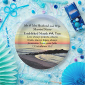 一コリント13パーソナライズされた紙プレート ペーパープレート (パーティー)