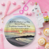 一コリント13パーソナライズされた紙プレート ペーパープレート (パーティー)