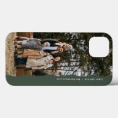 一シンプルモダン枚のトレンディーの緑 Case-Mate iPhoneケース (裏面 (横))