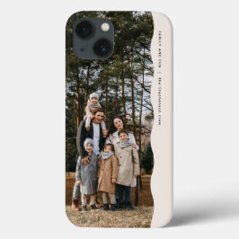 一シンプルモダン枚の写真の波状エッジトレンディー iPhone 16ケース