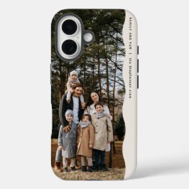 一シンプルモダン枚の写真の波状エッジトレンディー iPhone 16ケース