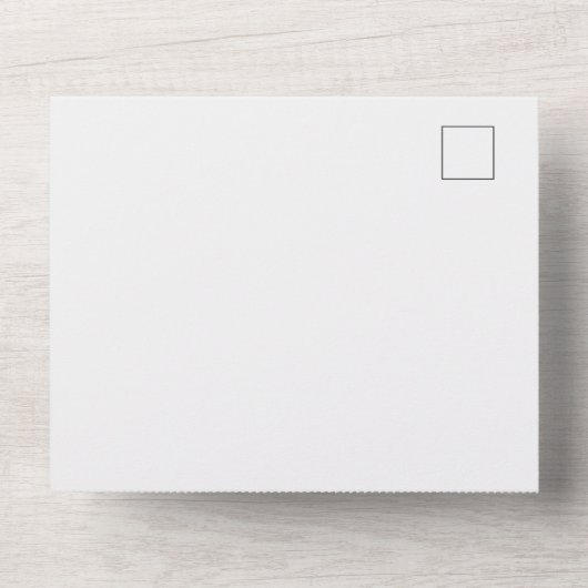 一シンプル人結婚の招待で オールインワン招待状 (正面)