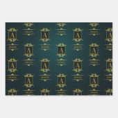 一シンプル種パーソナライズされた1種のwカスタム ラッピングペーパーシート (正面3)