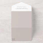 一シンプル結婚人のモダン招待で オールインワン招待状 (外側)