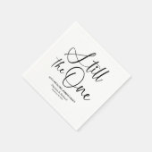 一スタイリッシュつの誓結婚の更新 スタンダードカクテルナプキン (角)