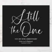 一スタイリッシュつの誓結婚の更新 スパークリングワインラベル (シングルラベル)