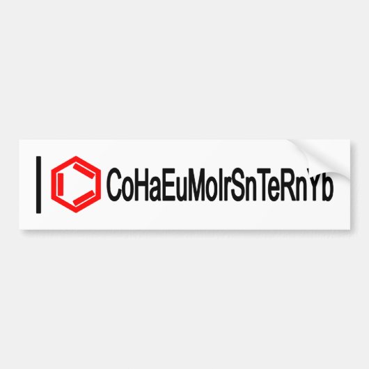 一ハート化学 バンパーステッカー (正面)