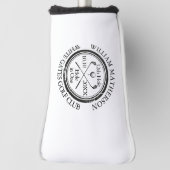 一パーソナライズされたつのゴルフヘクラシックッドカバーの穴 ゴルフヘッドカバー (回転90)