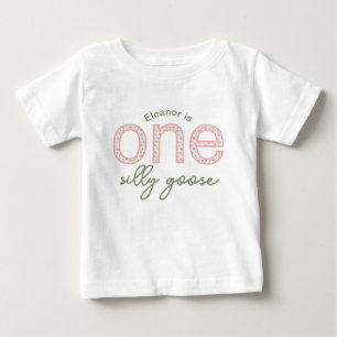 一パーソナライズされたつの間抜けガチョウ ベビーTシャツ