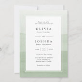 一モダンつ結婚の賢者 招待状 (正面)