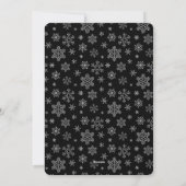 一モダンミニマル枚の写真のクリスマス素朴休暇 シーズンカード (裏面)