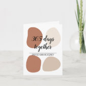 一モダン年結婚記念 カード (正面)