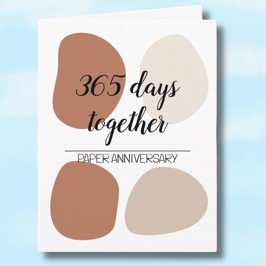 一モダン年結婚記念 カード