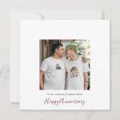 一モダン枚の写真LGBTゲイ愛の夫の記念日 (正面)