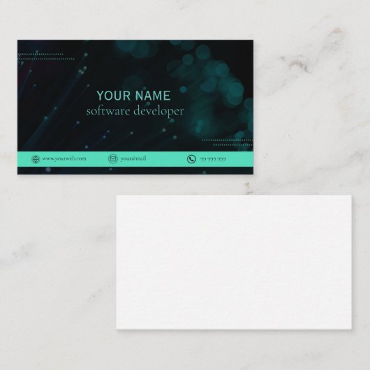 一モダン面 名刺 (正面/裏面)