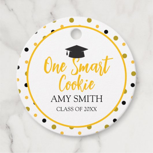 一モダンCookie頭が切れるの卒業 フェイバータグ (正面)