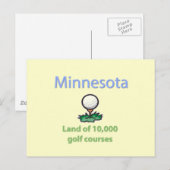 一万ゴルフ場の土地 ポストカード (正面/裏面)