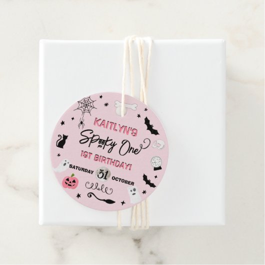 一不気味つ！ガールズハロウィーン1st誕生日パーティー フェイバータグ (インサイチュ)