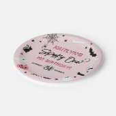 一不気味つ！ガールズハロウィーン1st誕生日パーティー ペーパープレート (アングル)