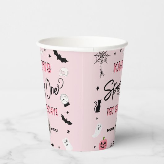一不気味つ!ガールズハロウィーン1st誕生日パーティー 紙コップ (右)