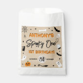 一不気味つ！ハロウィーン1回目の誕生日パーティー フェイバーバッグ (正面)