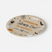 一不気味つ！ハロウィーン1回目の誕生日パーティー ペーパープレート (アングル)