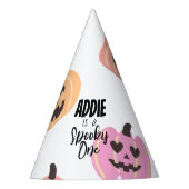 一不気味つ |ハロウィーン1回目の誕生日 |ピンクカボチャ パーティーハット (正面)