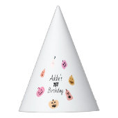 一不気味つ |ハロウィーン1回目の誕生日 |ピンクカボチャ パーティーハット (正面)