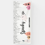 一不気味つ |ハロウィーン1回目の誕生日 |ピンク不気味色 横断幕 (縦)