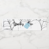 一不気味つ |ハロウィーン1回目の誕生日 |青ミニマル色 ペットボトルラベル (シングルラベル)