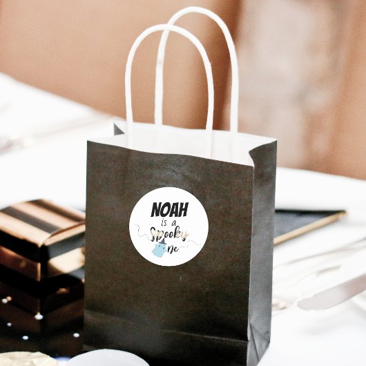 一不気味つ |ハロウィーン1回目の誕生日 |青ミニマル色 ラウンドシール