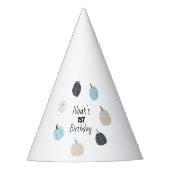 一不気味つ |ハロウィーン1回目の誕生日 | Blue Pumpkin パーティーハット (正面)